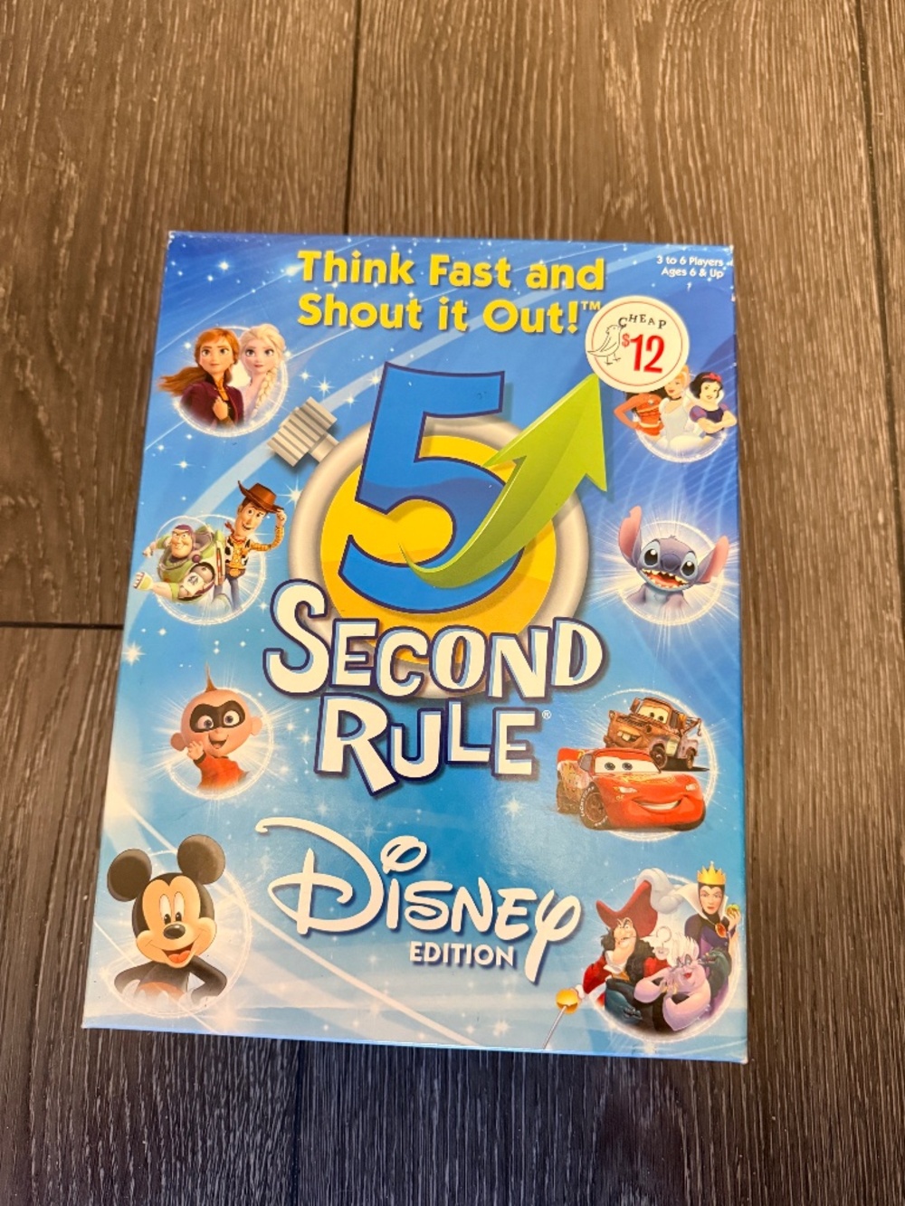 Disney 5 second Rule board game